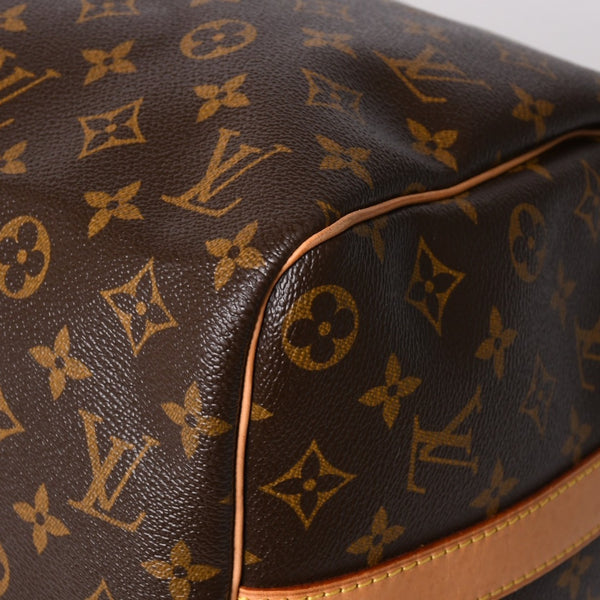 極美品 LOUIS VUITTON ルイヴィトン ボストンバッグ キーポルバンドリエール45 モノグラム M41418 ブラウン ゴールド金具 中古 4a002946