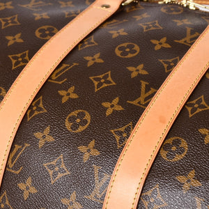 極美品 LOUIS VUITTON ルイヴィトン ボストンバッグ キーポルバンドリエール45 モノグラム M41418 ブラウン ゴールド金具 中古 4a002946