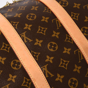 極美品 LOUIS VUITTON ルイヴィトン ボストンバッグ キーポルバンドリエール45 モノグラム M41418 ブラウン ゴールド金具 中古 4a002946