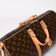 画像をギャラリービューアに読み込む, 極美品 LOUIS VUITTON ルイヴィトン ボストンバッグ キーポルバンドリエール45 モノグラム M41418 ブラウン ゴールド金具 中古 4a002946