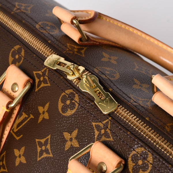 極美品 LOUIS VUITTON ルイヴィトン ボストンバッグ キーポルバンドリエール45 モノグラム M41418 ブラウン ゴールド金具 中古 4a002946