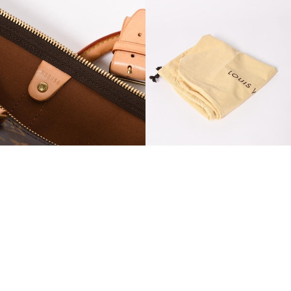 極美品 LOUIS VUITTON ルイヴィトン ボストンバッグ キーポルバンドリエール45 モノグラム M41418 ブラウン ゴールド金具 中古 4a002946
