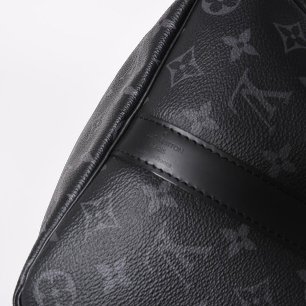 Like new LOUIS VUITTON Keepall Bandouliere 45 Boston bag M40569 Monogram Eclipse Black Used 4a003175