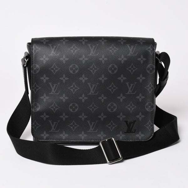 極美品 LOUIS VUITTON ルイヴィトン ディストリクトPM ショルダーバッグ M46255 モノグラムエクリプスキャンバス 中古 4a002878