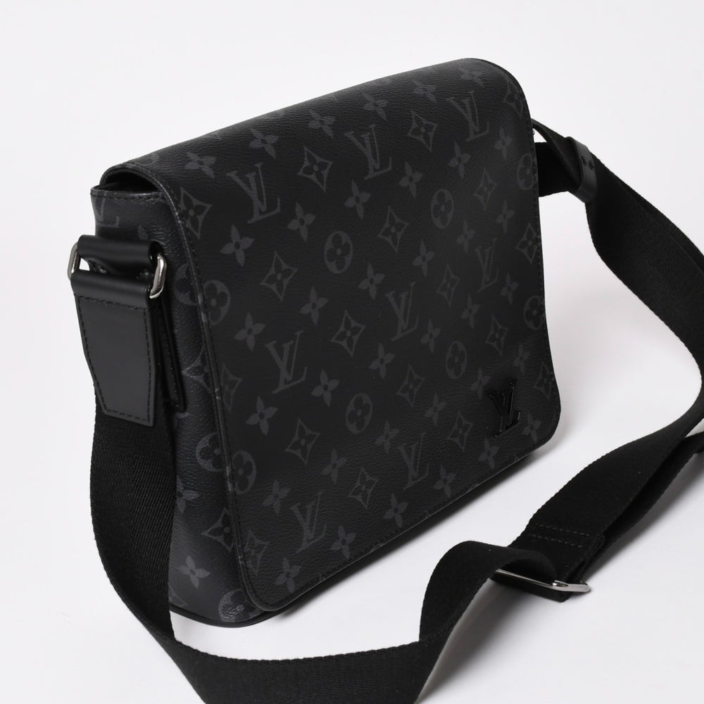 極美品 LOUIS VUITTON ルイヴィトン ディストリクトPM ショルダーバッグ M46255 モノグラムエクリプスキャンバス 中古 4a002878