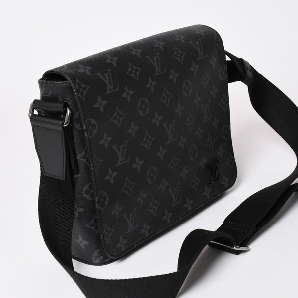 極美品 LOUIS VUITTON ルイヴィトン ディストリクトPM ショルダーバッグ M46255 モノグラムエクリプスキャンバス 中古 4a002878