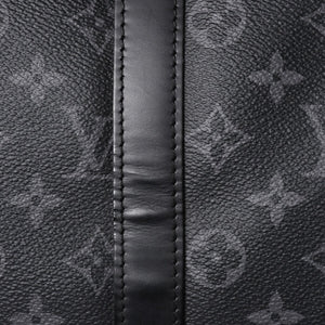 Like new LOUIS VUITTON Keepall Bandouliere 45 Boston bag M40569 Monogram Eclipse Black Used 4a003175