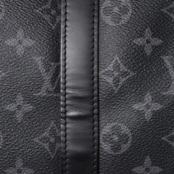 Like new LOUIS VUITTON Keepall Bandouliere 45 Boston bag M40569 Monogram Eclipse Black Used 4a003175