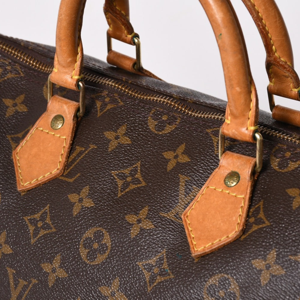 LOUIS VUITTON ルイヴィトン モノグラムスピーディ 35 M41524 ボストンバッグ ブラウン ゴールド金具 美品 中古 4a003177