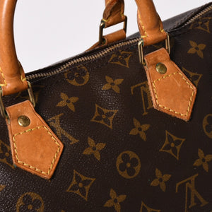 LOUIS VUITTON ルイヴィトン モノグラムスピーディ 35 M41524 ボストンバッグ ブラウン ゴールド金具 美品 中古 4a003177