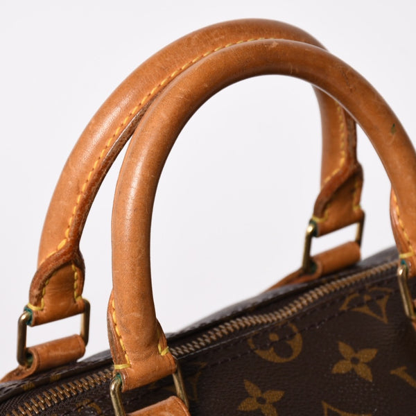 LOUIS VUITTON ルイヴィトン モノグラムスピーディ 35 M41524 ボストンバッグ ブラウン ゴールド金具 美品 中古 4a003177