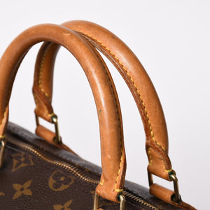 LOUIS VUITTON ルイヴィトン モノグラムスピーディ 35 M41524 ボストンバッグ ブラウン ゴールド金具 美品 中古 4a003177