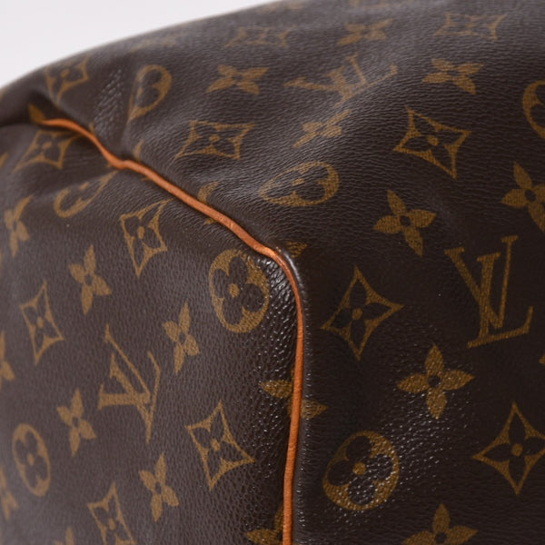 LOUIS VUITTON ルイヴィトン モノグラムスピーディ 35 M41524 ボストンバッグ ブラウン ゴールド金具 美品 中古 4a003177