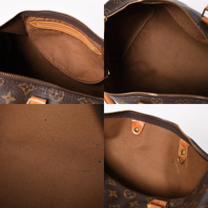 LOUIS VUITTON ルイヴィトン モノグラムスピーディ 35 M41524 ボストンバッグ ブラウン ゴールド金具 美品 中古 4a003177