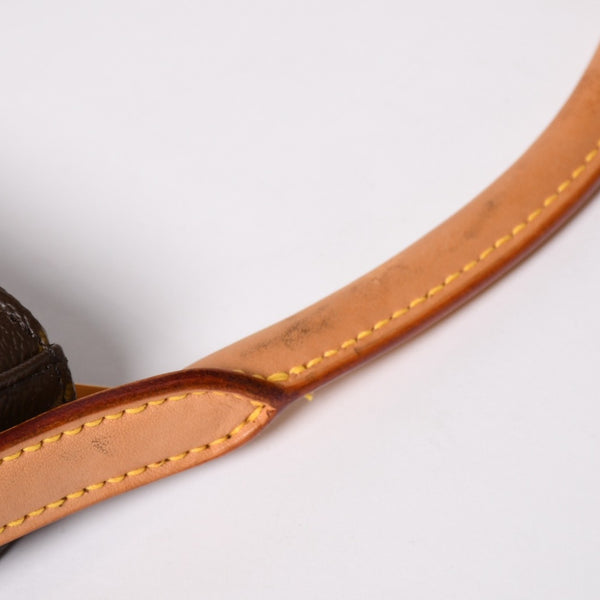極美品 LOUIS VUITTON ルイヴィトン ルーピングMM ワンショルダーバッグ M51146 モノグラム PVC レザー ブラウン ゴールド金具 中古 4a003181