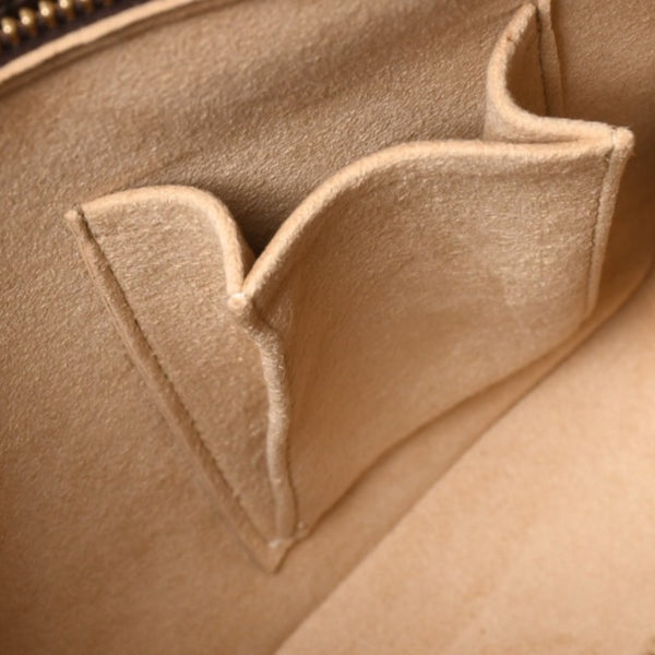 極美品 LOUIS VUITTON ルイヴィトン ルーピングMM ワンショルダーバッグ M51146 モノグラム PVC レザー ブラウン ゴールド金具 中古 4a003181