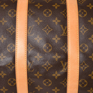 極美品 LOUIS VUITTON ルイヴィトン ボストンバッグ キーポルバンドリエール45 モノグラム M41418 ブラウン ゴールド金具 中古 4a003187