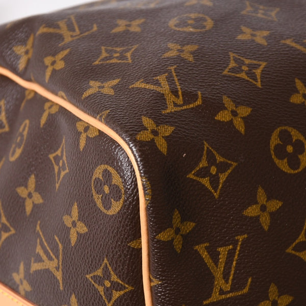 極美品 LOUIS VUITTON ルイヴィトン ボストンバッグ キーポルバンドリエール45 モノグラム M41418 ブラウン ゴールド金具 中古 4a003187