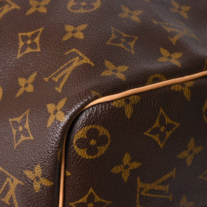 極美品 LOUIS VUITTON ルイヴィトン ボストンバッグ キーポルバンドリエール45 モノグラム M41418 ブラウン ゴールド金具 中古 4a003187