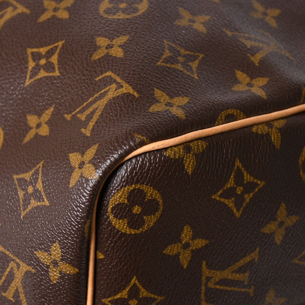 極美品 LOUIS VUITTON ルイヴィトン ボストンバッグ キーポルバンドリエール45 モノグラム M41418 ブラウン ゴールド金具 中古 4a003187