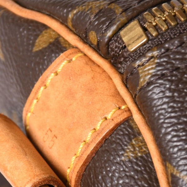 LOUIS VUITTON ルイヴィトン モノグラム キーポルバンドリエール55 2WAY ボストンバック M41414 ブラウン キャンバス 美品 中古 4a002948