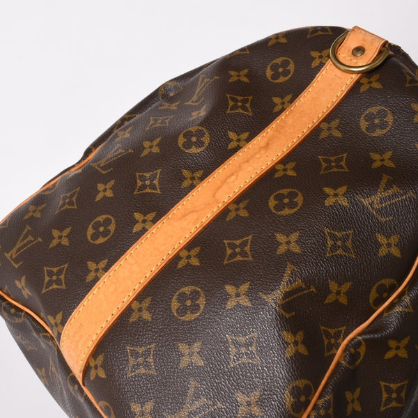 LOUIS VUITTON ルイヴィトン モノグラム キーポルバンドリエール55 2WAY ボストンバック M41414 ブラウン キャンバス 美品 中古 4a002948