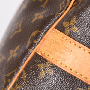 LOUIS VUITTON ルイヴィトン モノグラム キーポルバンドリエール55 2WAY ボストンバック M41414 ブラウン キャンバス 美品 中古 4a002948