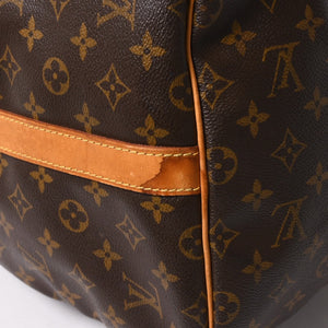 LOUIS VUITTON ルイヴィトン モノグラム キーポルバンドリエール55 2WAY ボストンバック M41414 ブラウン キャンバス 美品 中古 4a002948