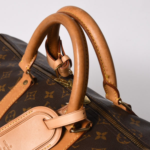 LOUIS VUITTON ルイヴィトン モノグラム キーポルバンドリエール55 2WAY ボストンバック M41414 ブラウン キャンバス 美品 中古 4a002948