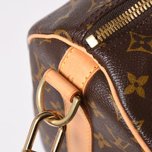極美品 LOUIS VUITTON ルイヴィトン ボストンバッグ キーポルバンドリエール45 モノグラム M41418 ブラウン ゴールド金具 中古 4a003187