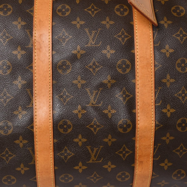 LOUIS VUITTON ルイヴィトン モノグラム キーポルバンドリエール55 2WAY ボストンバック M41414 ブラウン キャンバス 美品 中古 4a002948