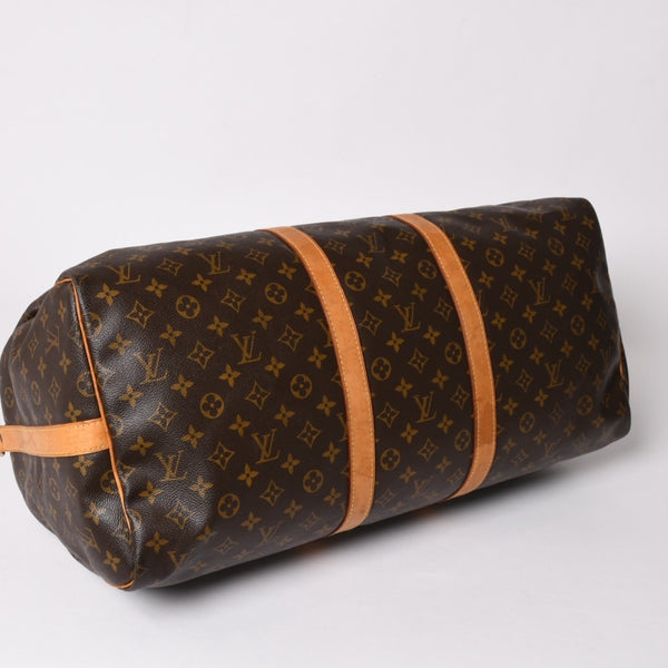 LOUIS VUITTON ルイヴィトン モノグラム キーポルバンドリエール55 2WAY ボストンバック M41414 ブラウン キャンバス 美品 中古 4a002948