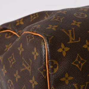 LOUIS VUITTON ルイヴィトン モノグラム キーポルバンドリエール55 2WAY ボストンバック M41414 ブラウン キャンバス 美品 中古 4a002948