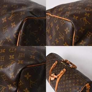 LOUIS VUITTON ルイヴィトン モノグラム キーポルバンドリエール55 2WAY ボストンバック M41414 ブラウン キャンバス 美品 中古 4a002948