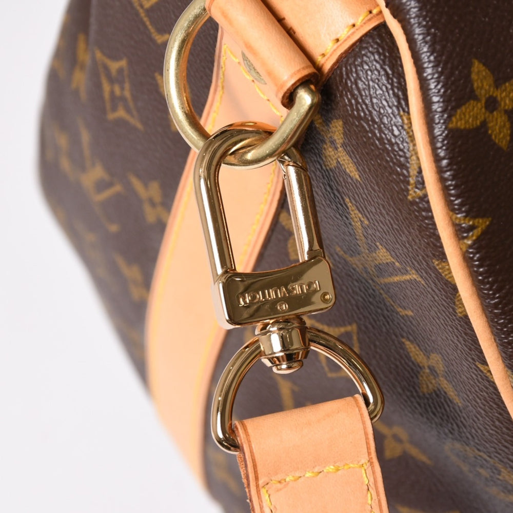 極美品 LOUIS VUITTON ルイヴィトン ボストンバッグ キーポルバンドリエール45 モノグラム M41418 ブラウン ゴールド金具 中古 4a003187