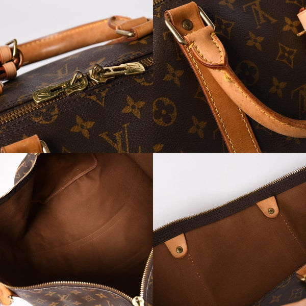 LOUIS VUITTON ルイヴィトン モノグラム キーポルバンドリエール55 2WAY ボストンバック M41414 ブラウン キャンバス 美品 中古 4a002948