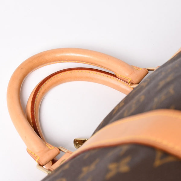 極美品 LOUIS VUITTON ルイヴィトン キーポル55 ボストンバッグ M41414 モノグラム ブラウン ゴールド金具 中古 4a003186