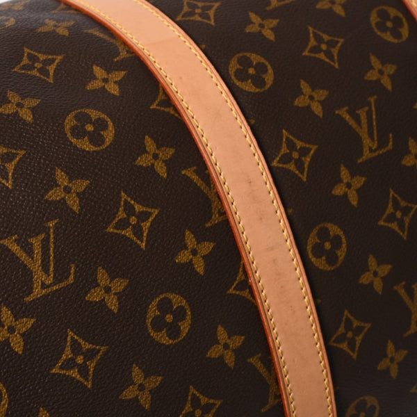 極美品 LOUIS VUITTON ルイヴィトン キーポル55 ボストンバッグ M41414 モノグラム ブラウン ゴールド金具 中古 4a003186