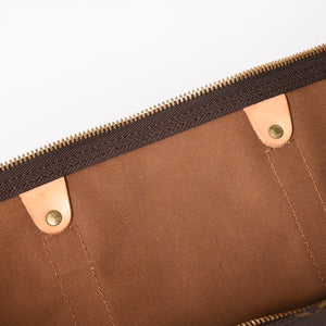 極美品 LOUIS VUITTON ルイヴィトン キーポル55 ボストンバッグ M41414 モノグラム ブラウン ゴールド金具 中古 4a003186