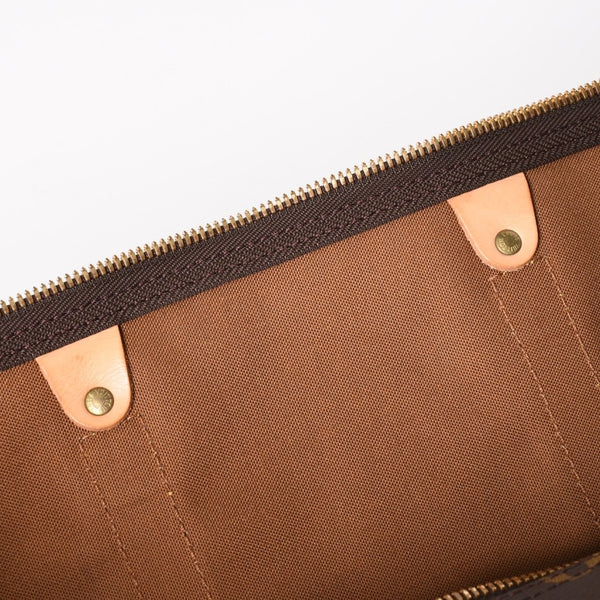 極美品 LOUIS VUITTON ルイヴィトン キーポル55 ボストンバッグ M41414 モノグラム ブラウン ゴールド金具 中古 4a003186