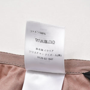 極美品 Christian Dior クリスチャンディオール Tie&Dior タイダイ染めデニムプリーツスカート 絞り染め 淡いピンク 34サイズ 022J04A3158 中古 4a003195