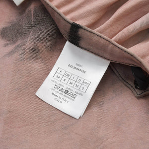 極美品 Christian Dior クリスチャンディオール Tie&Dior タイダイ染めデニムプリーツスカート 絞り染め 淡いピンク 34サイズ 022J04A3158 中古 4a003195