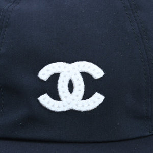 新品未使用 CHANEL シャネル ベースボールキャップ AA9698 フリーサイズ ココマーク ブラック コットン 総柄 中古 4a002901