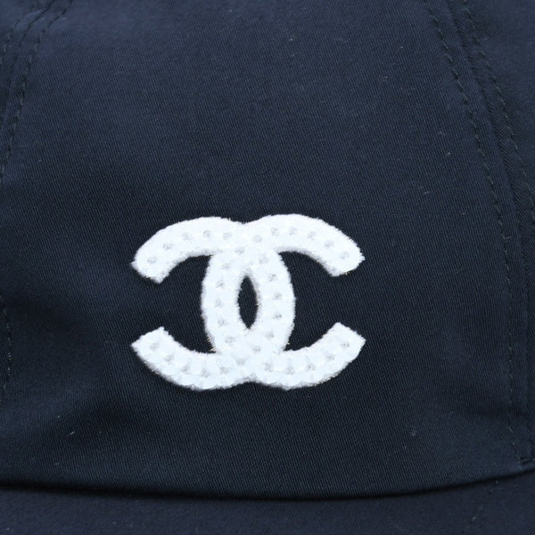 新品未使用 CHANEL シャネル ベースボールキャップ AA9698 フリーサイズ ココマーク ブラック コットン 総柄 中古 4a002901