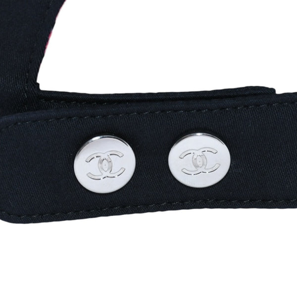 新品未使用 CHANEL シャネル ベースボールキャップ AA9698 フリーサイズ ココマーク ブラック コットン 総柄 中古 4a002901