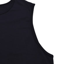 画像をギャラリービューアに読み込む, 極美品 RAF SIMONS ラフシモンズ ノースリーブカットソー 20SS ネイビー レッド 201-146B コットン100% 中古 4a003164