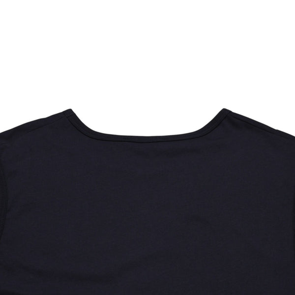 極美品 RAF SIMONS ラフシモンズ ノースリーブカットソー 20SS ネイビー レッド 201-146B コットン100% 中古 4a003164