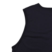 画像をギャラリービューアに読み込む, 極美品 RAF SIMONS ラフシモンズ ノースリーブカットソー 20SS ネイビー レッド 201-146B コットン100% 中古 4a003164