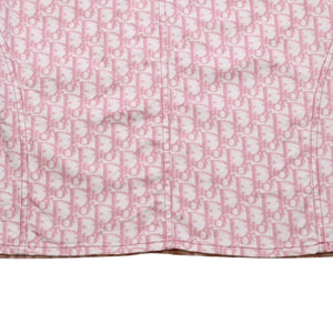 極美品 Christian Dior クリスチャンディオール ライトストーン ミニスカート ピンク 4P12033501 中古 4a003168