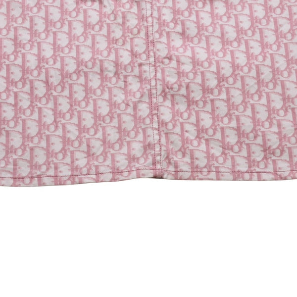 極美品 Christian Dior クリスチャンディオール ライトストーン ミニスカート ピンク 4P12033501 中古 4a003168